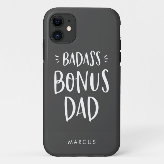 Badass Bonus Vater Stepfather Personalisiert Stepd Case-Mate iPhone Hülle (Rückseite)