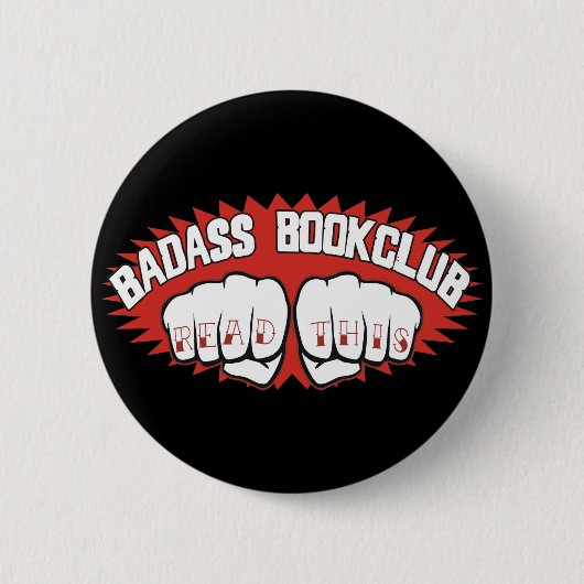 Badass Bookclub Button (Vorderseite)