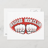 Badass Bookclub Postkarte (Vorne/Hinten)