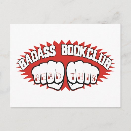 Badass Bookclub Postkarte (Vorderseite)