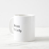 Badass Boss Lady Kaffeetasse (Vorderseite Links)