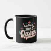 Badass Boss Queen Tasse (Links)