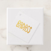 BADASS Bunte Lustige Lettering  Geschenkanhänger (Mit Box)