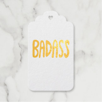 BADASS Bunte Lustige Lettering Geschenkanhänger