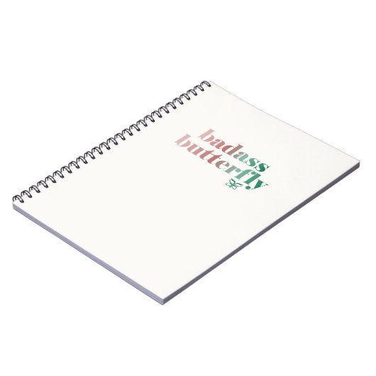 Badass Butterfly-Notebook Notizblock (Linke Seite)