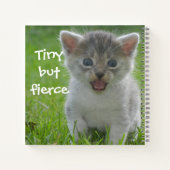 Badass Cats - "Tiny but Fierce" Kitten Notizblock (Rückseite)