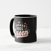 Badass-Chefin Queen Tasse (Vorderseite Links)