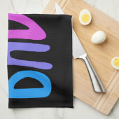 BADASS Cool & Fun BLACK Geschirrtuch (Viertel Falte)