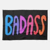 BADASS Cool & Fun BLACK Geschirrtuch (Horizontal)
