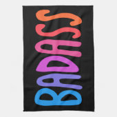BADASS Cool & Fun BLACK Geschirrtuch (Vertikal)