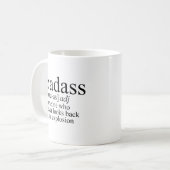 Badass Definition Kaffeetasse (Vorderseite Links)
