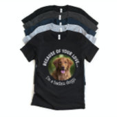 Badass Doggo Vathers Day Custom Foto T - Shirt