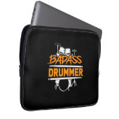 Badass Drummer Laptopschutzhülle (Vorne Rechts)
