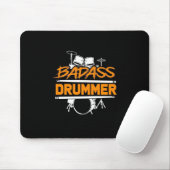 Badass Drummer Mousepad (Mit Mouse)