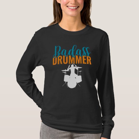 Badass Drummer T-Shirt (Vorderseite)