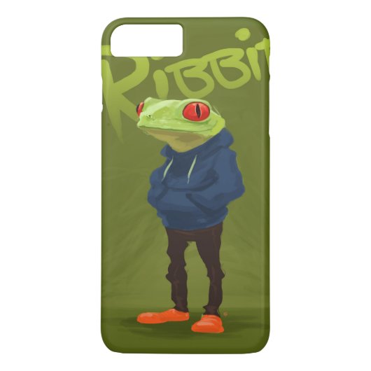 Badass Frosch Ribbit Case-Mate iPhone Hülle (Rückseite)