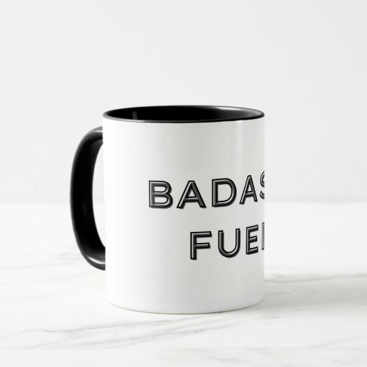 Badass Fuel Funny Spaß Tasse (Vorderseite Links)