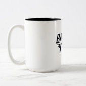 Badass Fuel Trendy Funny Zitat Zweifarbige Tasse (Links)