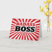Badass Funny Boss Karte (Gelbe Blume)