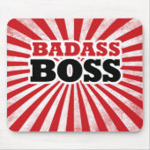 Badass Funny Boss Mousepad (Vorne)