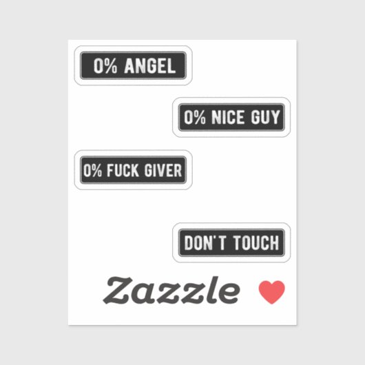 Badass Funny Helmet Stikers Pack II Aufkleber (Blatt)