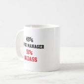Badass für Krankenpfleger Kaffeetasse (Vorderseite Links)