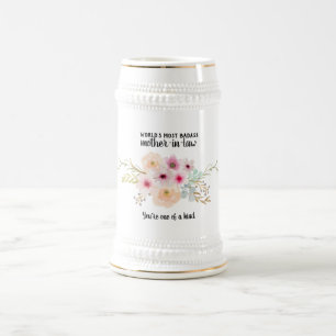 BADASS-Geschenk für Schwiegermutter - Eine Art Blu Bierglas