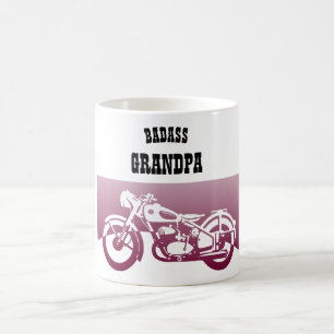 BADASS GRANDPA - Großvater Biker Motorbikes Gesche Kaffeetasse