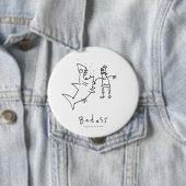 Badass Haifisch-Durchschlag Button (Beispiel)