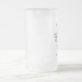 Badass Haifisch-Typ Mattglas Bierglas (Mittel)