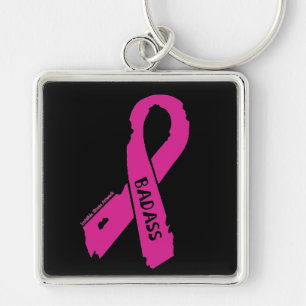 Badass/heftiger Band… Brustkrebs Schlüsselanhänger