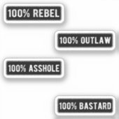 Badass Helmet Stikers Pack I Aufkleber (Vorderseite)