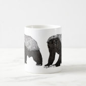 Badass Honey Badger Fearless Attitude Kaffeetasse (Mittel)