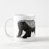 Badass Honey Badger Fearless Attitude Kaffeetasse (Links)