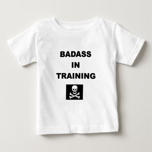 badass im Trainingskind Baby T-shirt (Vorderseite)