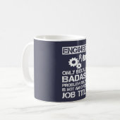 Badass Ingenieur Kaffeetasse (Vorderseite Links)