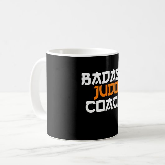Badass-Judo-Trainer Kaffeetasse (Vorderseite Links)