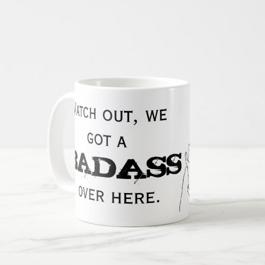 BADASS KAFFEETASSE (Vorderseite Links)