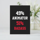 Badass-Karte für Animator Karte (Stehend Vorderseite)