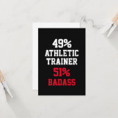 Badass-Karte für Sporttrainer Karte (Vorderseite/Rückseite Beispiel)