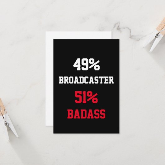 Badass-Karte Karte (Vorderseite/Rückseite Beispiel)