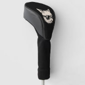 Badass-Katze mit Sonnenbrille-Katze Golf Headcover (angewinkelt)
