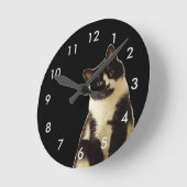 Badass Katzen "was Sie betrachtend sind! " Runde Wanduhr (Winkel)