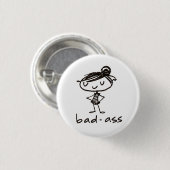 badass Knopf Button (Vorne & Hinten)