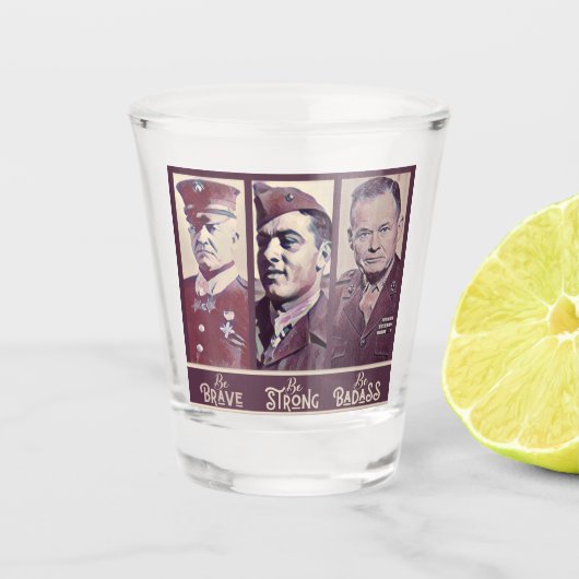 Badass Legends Shotglas Schnapsglas (Vorderseite)