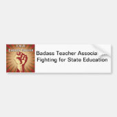 Badass Lehrer-Vereinigung Autoaufkleber (Vorne)