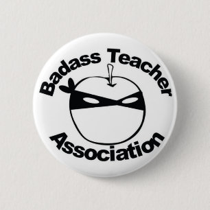 Badass Lehrer-Vereinigung - Ninja Apple Button