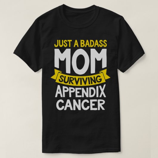 Badass-Mama überlebt Appendi-Krebsvorschuss T-Shirt (Design vorne)