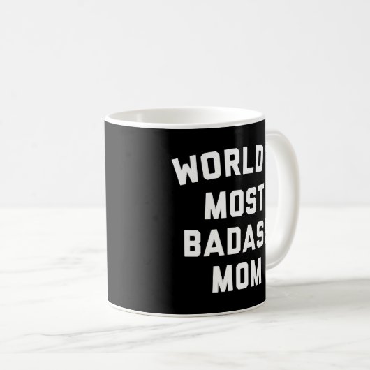 Badass-Mama-Zitat Kaffeetasse (VorderseiteRechts)