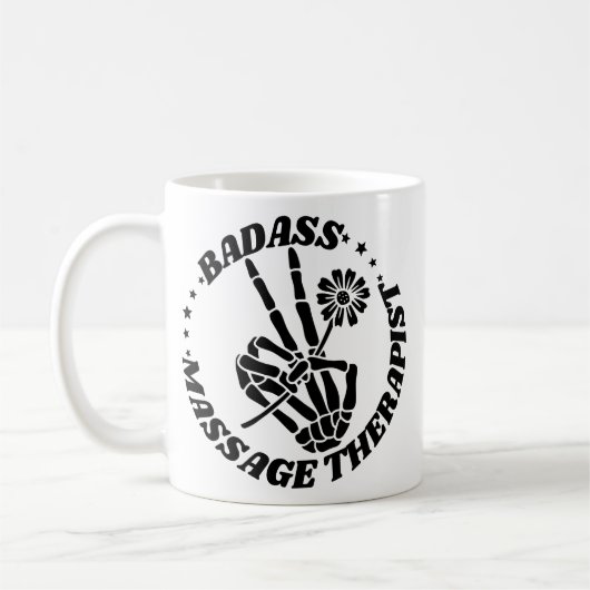 Badass Massage Therapeut Kaffeetasse (Links)